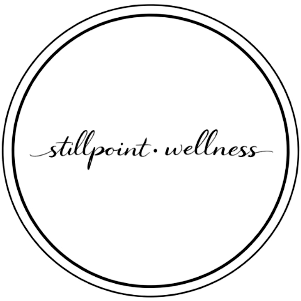Stillpoint Wellness circular logo — stillpoint · wellness